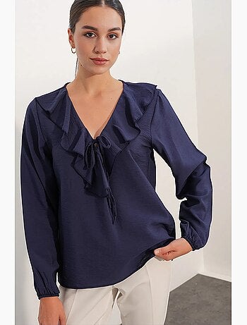 Blusa de mujer de mezcla de viscosa bdart