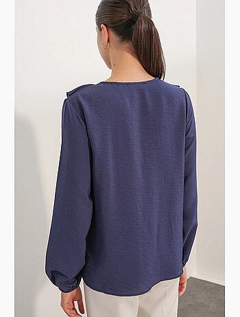Blusa de mujer de mezcla de viscosa bdart