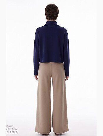 Blusa de mujer en modal con cuello alto y manga larga penti