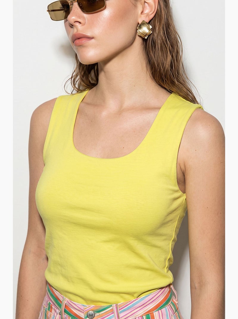 Blusa de mujer lucci Amarillo limón - Kiabi