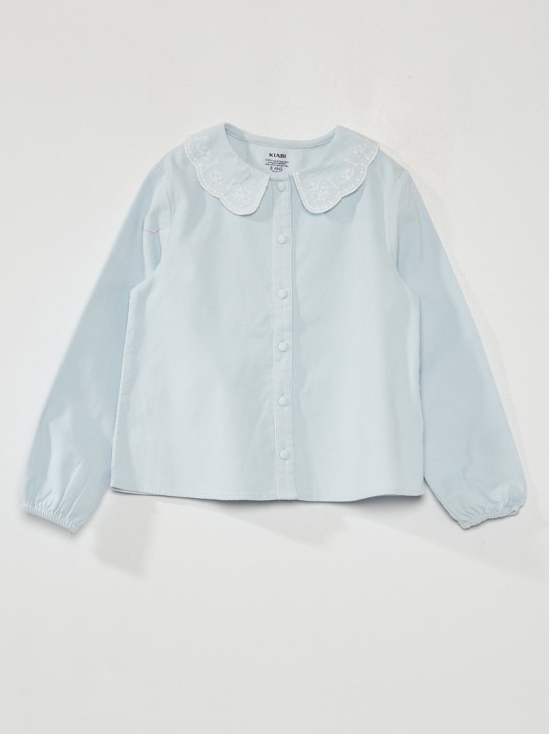 Blusa de pana AZUL - Kiabi