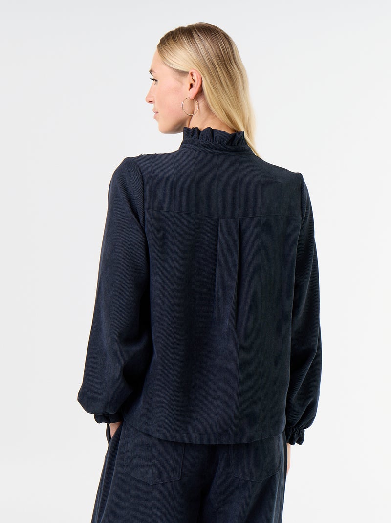 Blusa de pana Azul - Kiabi