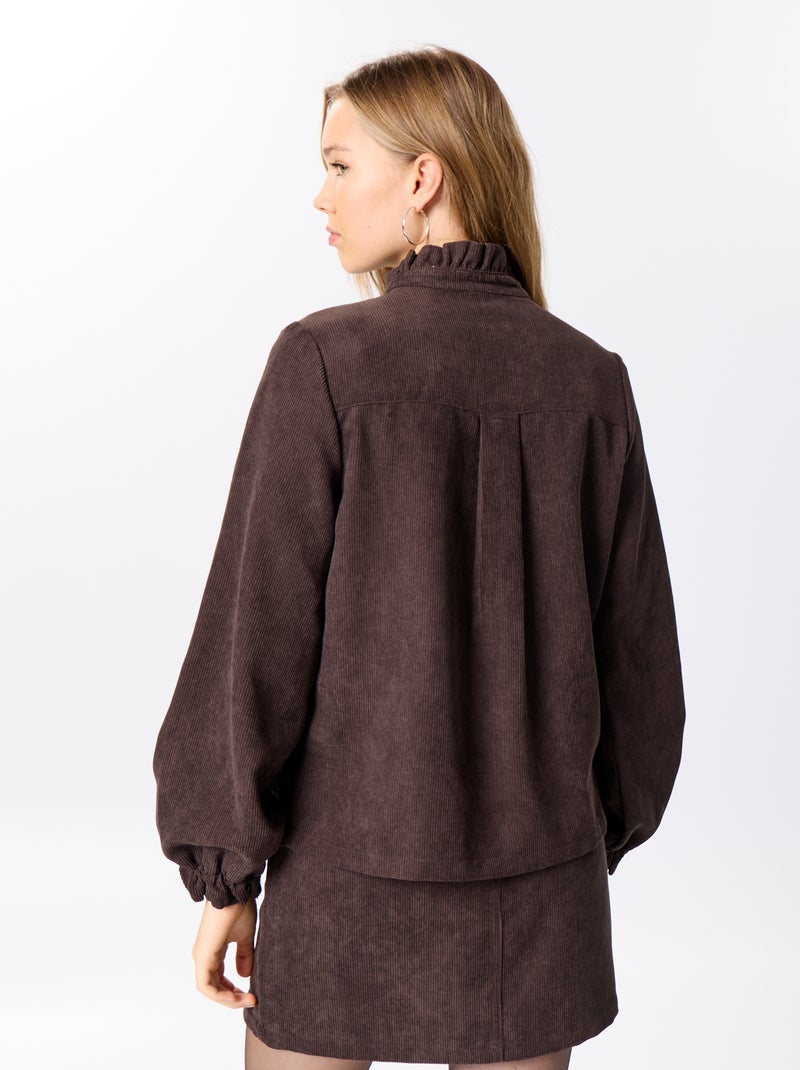 Blusa de pana Marron - Kiabi