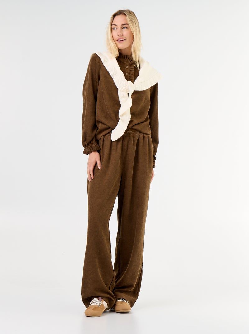 Blusa de pana Marron - Kiabi