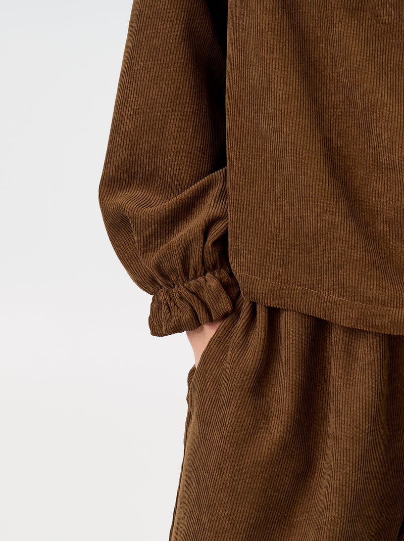 Blusa de pana Marron - Kiabi