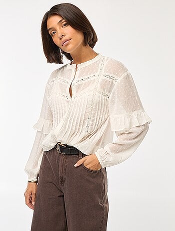 Blusa de plumeti