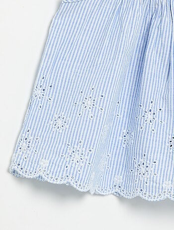 Blusa de popelina con volantes