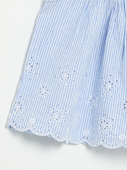 Blusa de popelina con volantes - Kiabi
