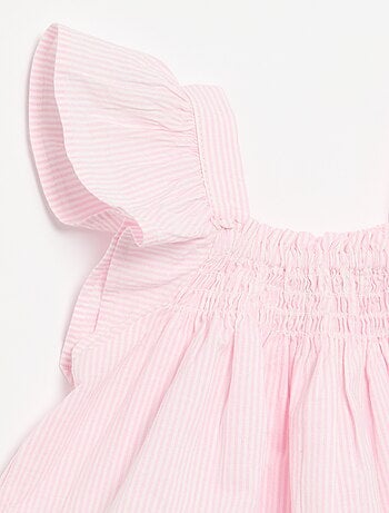 Blusa de popelina con volantes