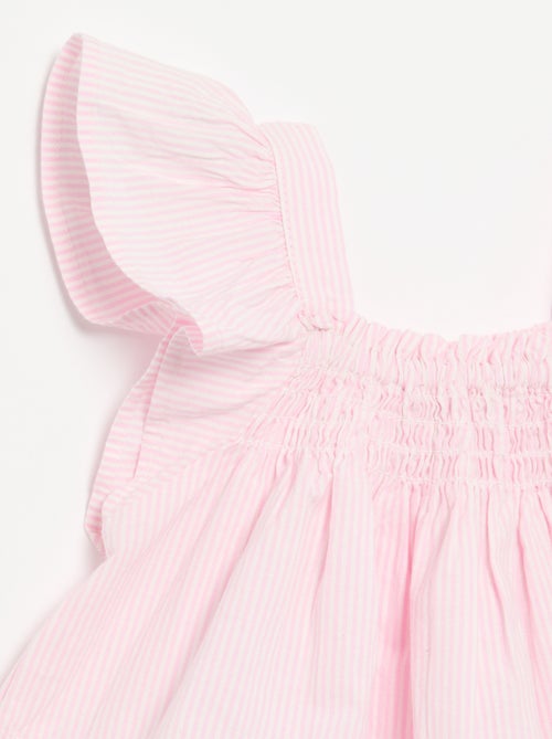 Blusa de popelina con volantes - Kiabi