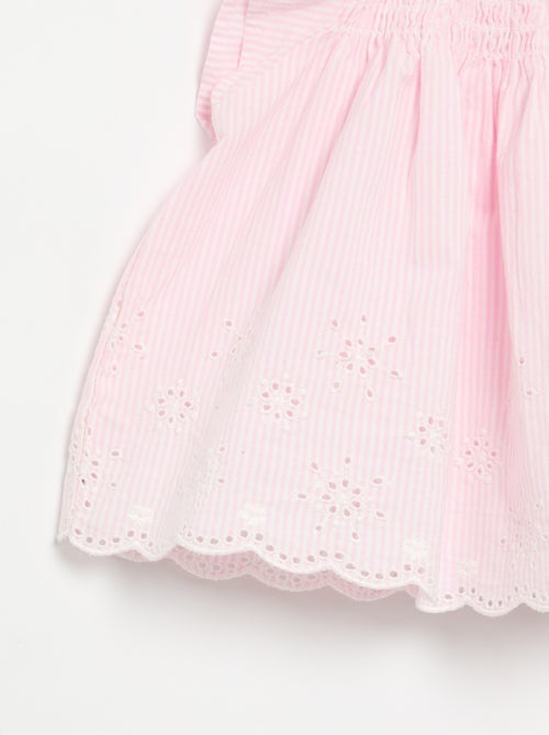 Blusa de popelina con volantes - Kiabi