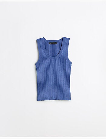 Blusa de punto acanalada, MO Fashion