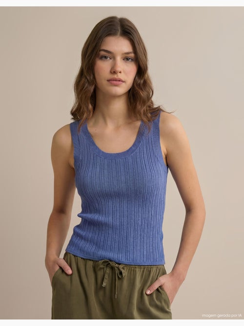 Blusa de punto acanalada, MO Fashion - Kiabi