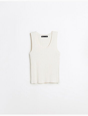 Blusa de punto acanalada, MO Fashion