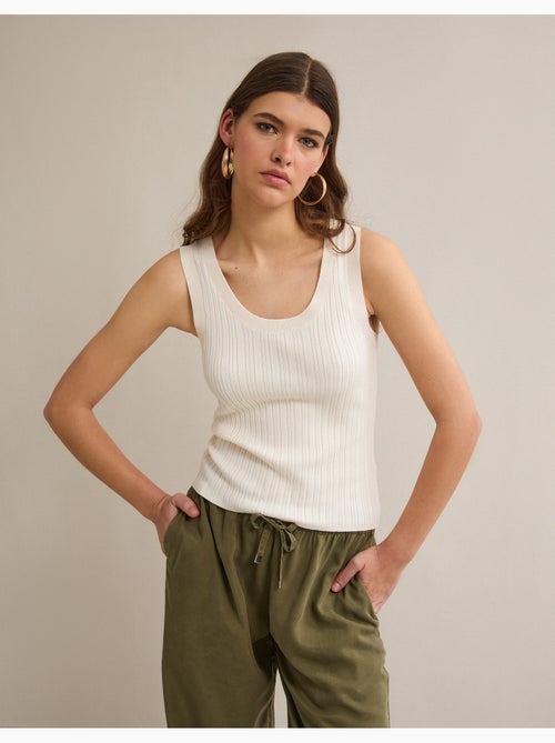 Blusa de punto acanalada, MO Fashion - Kiabi