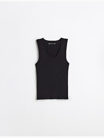 Blusa de punto acanalada, MO Fashion