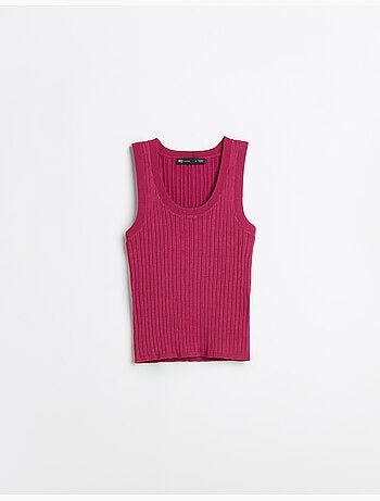 Blusa de punto acanalada, MO Fashion