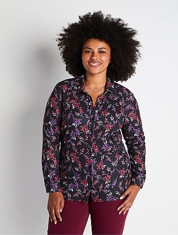 Blusa de punto cálida con flores - Afibel
