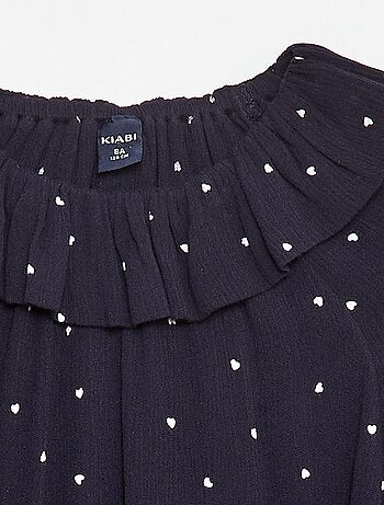 Blusa de punto crepé con cuello elástico - So Easy