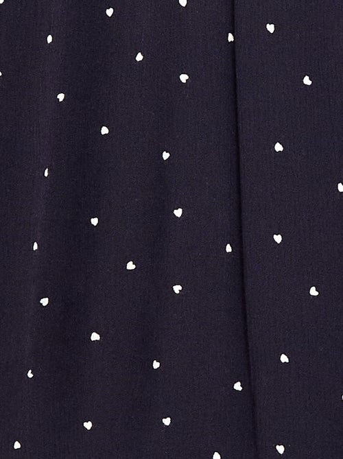 Blusa de punto crepé con cuello elástico - So Easy - Kiabi