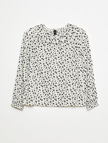 Blusa de punto crepé con cuello elástico - So Easy