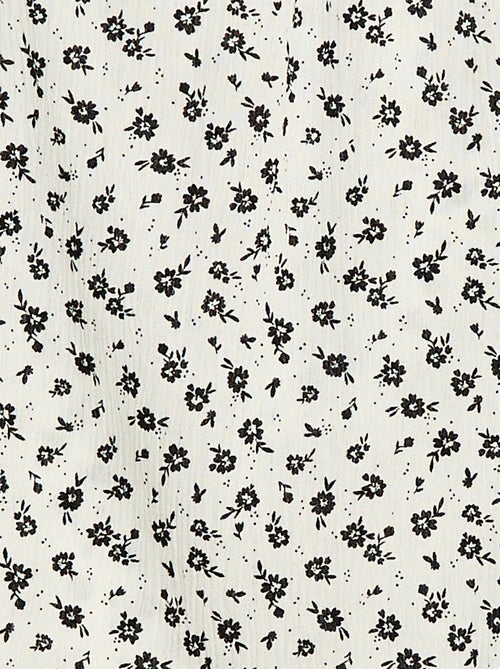 Blusa de punto crepé con cuello elástico - So Easy - Kiabi