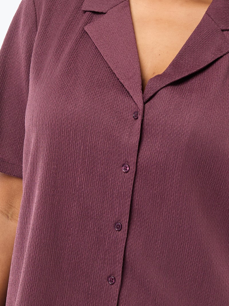 Blusa de punto crepé Rosa - Kiabi