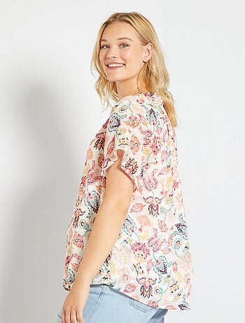 Rebajas Blusas túnicas en tallas grandes de mujer baratas - Moda - Kiabi