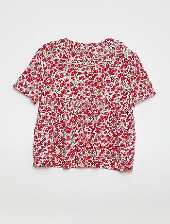 Blusa de punto ligero con estampado