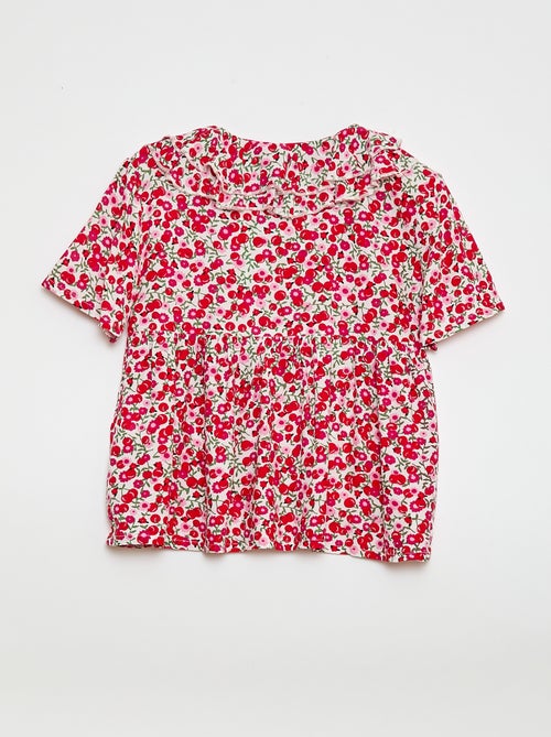 Blusa de punto ligero con estampado - Kiabi