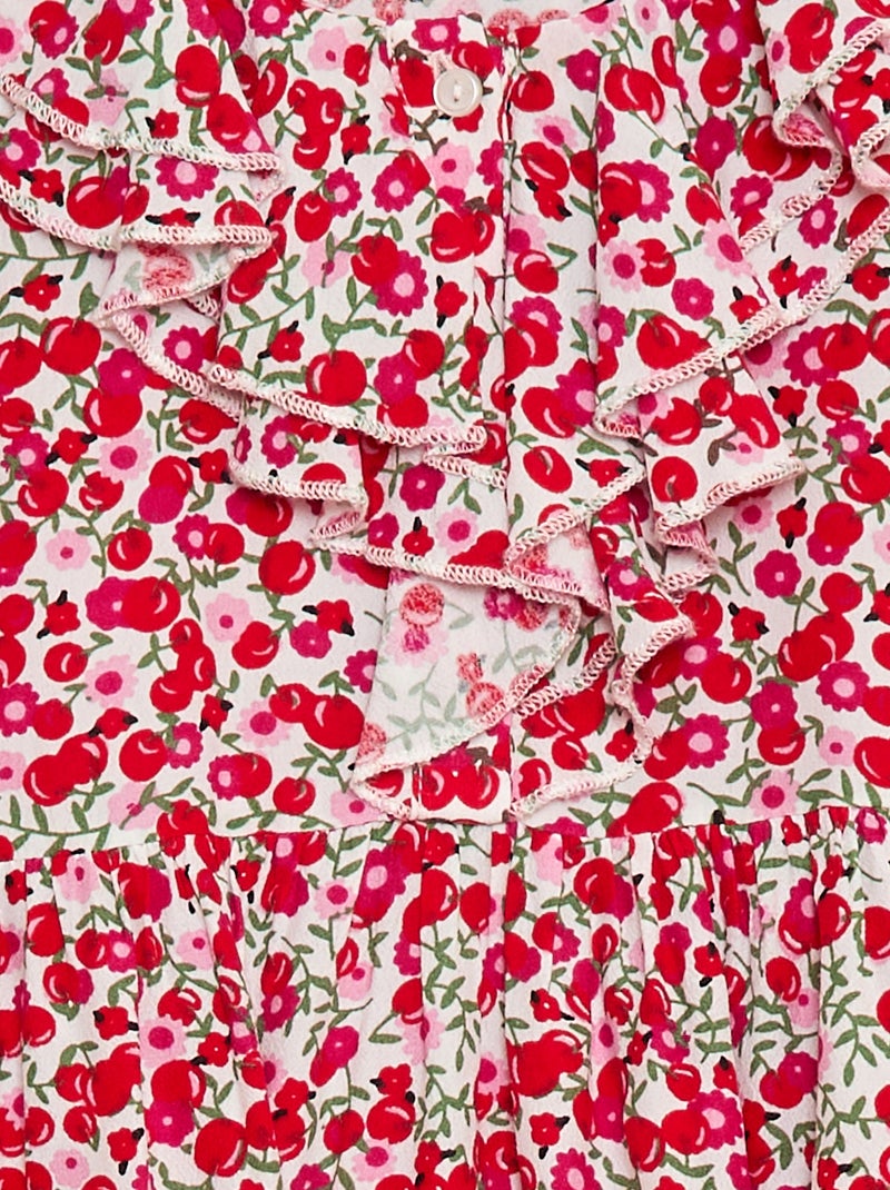 Blusa de punto ligero con estampado Blanco - Kiabi