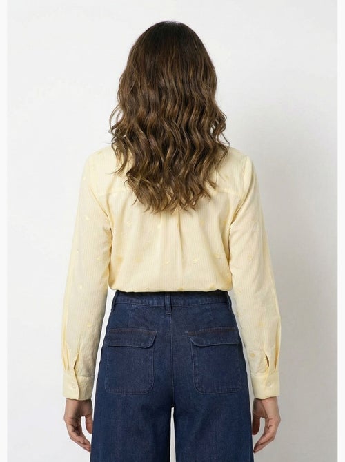 Blusa de rayas con bordado de corazón - AFIBEL - Kiabi