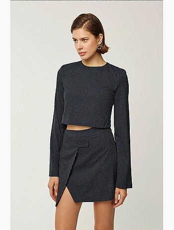 Blusa de rayas con cuello redondo hiccup