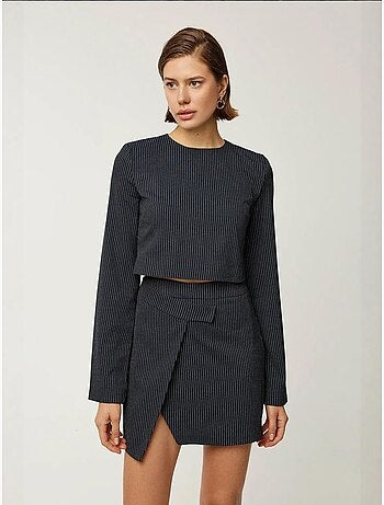 Blusa de rayas con cuello redondo hiccup