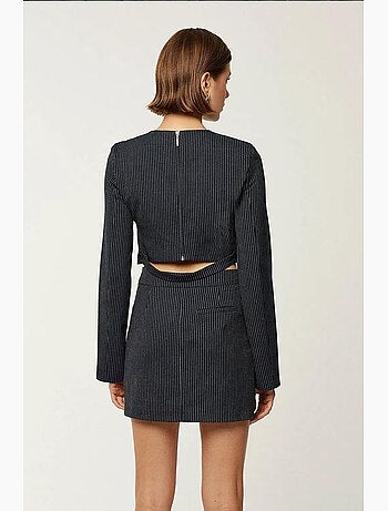 Blusa de rayas con cuello redondo hiccup