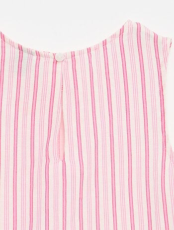 Blusa de rayas con lazos de fantasía