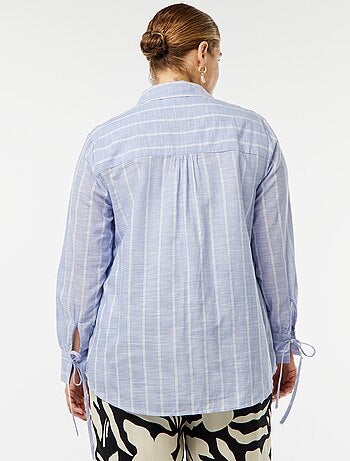 Blusa de rayas de manga larga 'Only Carmakoma'