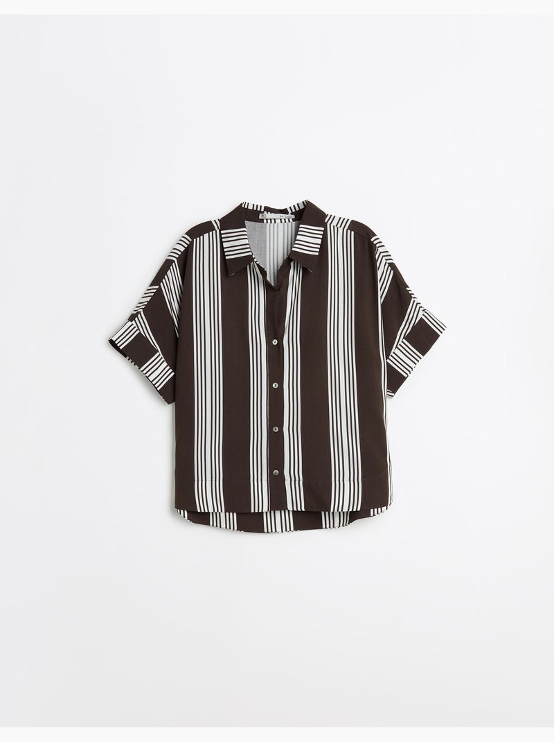 Blusa de rayas, MO Fashion Marrón - Kiabi