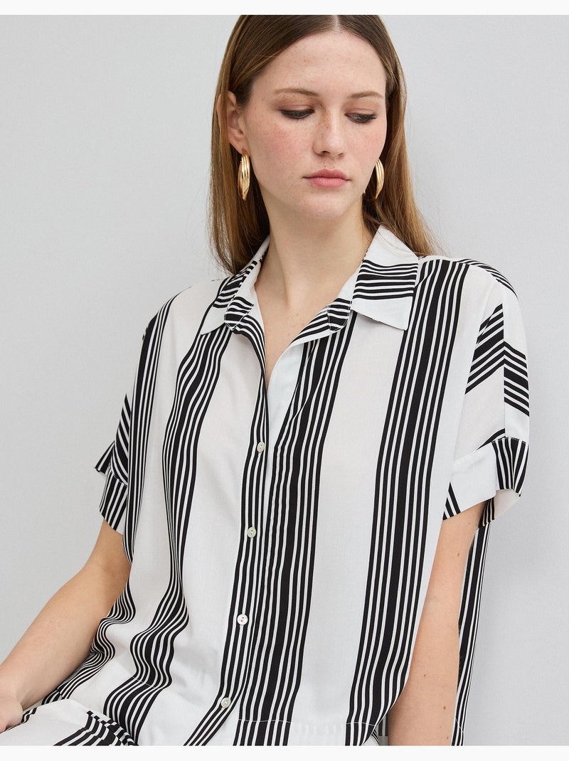 Blusa de rayas, MO Fashion Negro - Kiabi