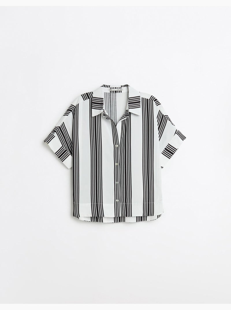 Blusa de rayas, MO Fashion Negro - Kiabi