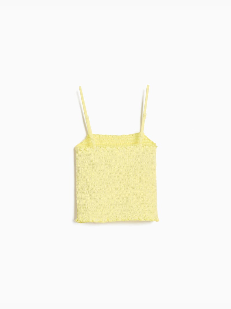 Blusa de tapa fruncida, mo fashion Amarillo - Kiabi
