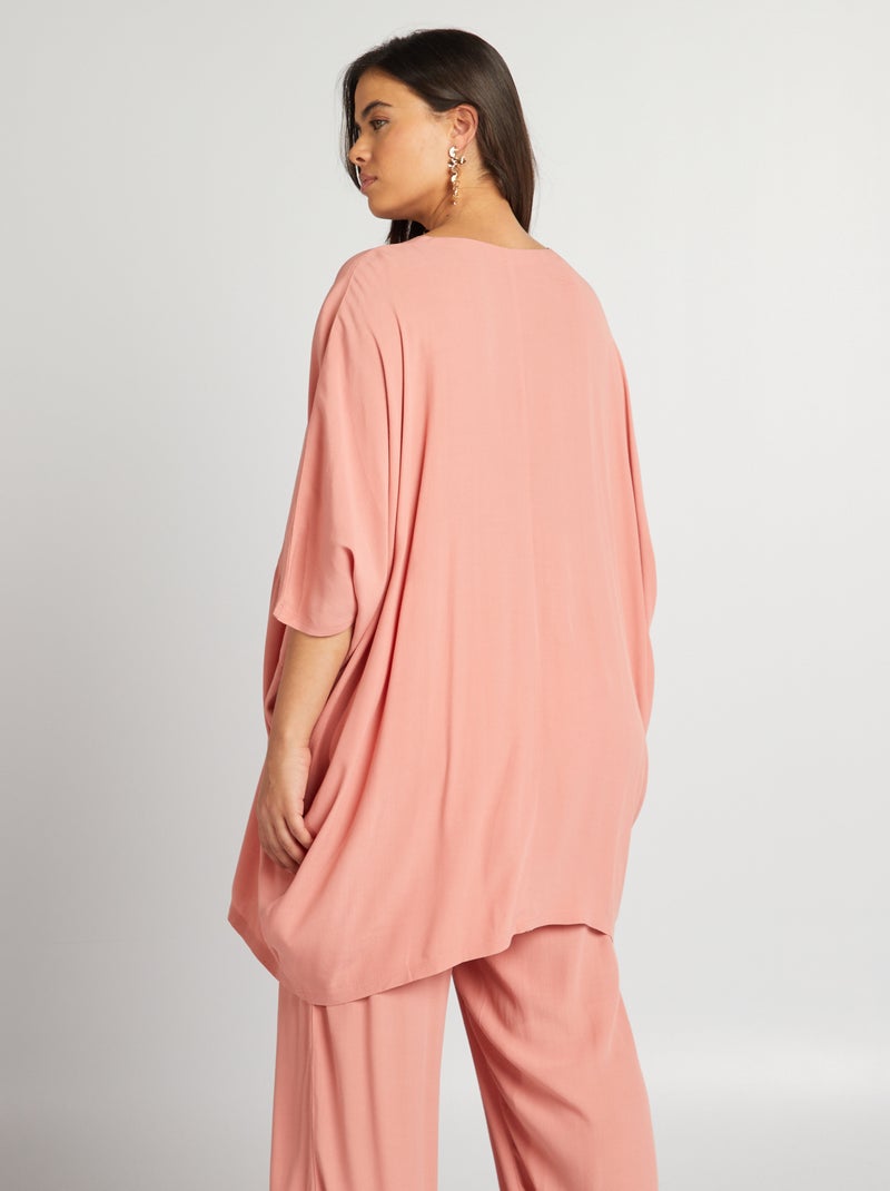 Blusa de tejido de crepé ROSA - Kiabi