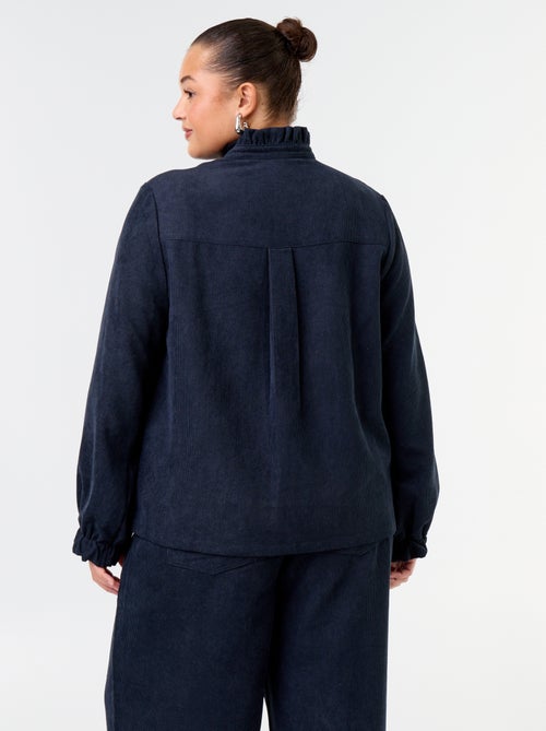 Blusa de terciopelo acanalado - Kiabi Blusa de terciopelo acanalado - Kiabi