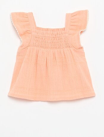 Blusa de tirantes de dobby