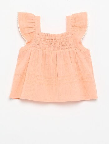 Blusa de tirantes de dobby