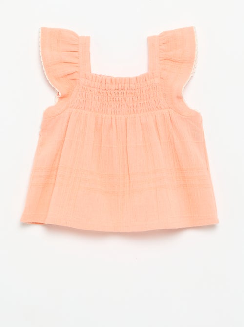 Blusa de tirantes de dobby - Kiabi Blusa de tirantes de dobby - Kiabi