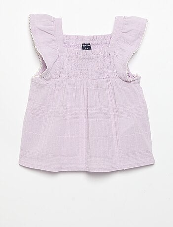 Blusa de tirantes de dobby