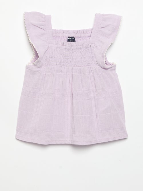 Blusa de tirantes de dobby - Kiabi Blusa de tirantes de dobby - Kiabi