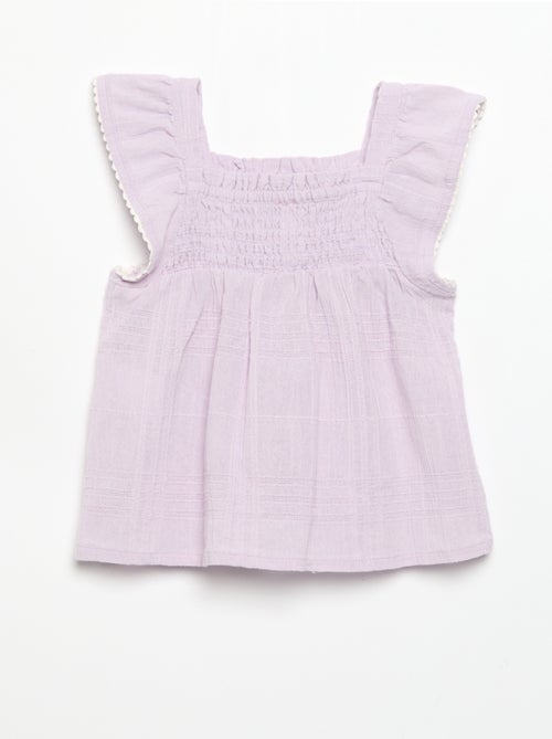 Blusa de tirantes de dobby - Kiabi Blusa de tirantes de dobby - Kiabi