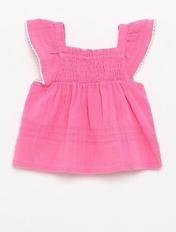 Blusa de tirantes de dobby